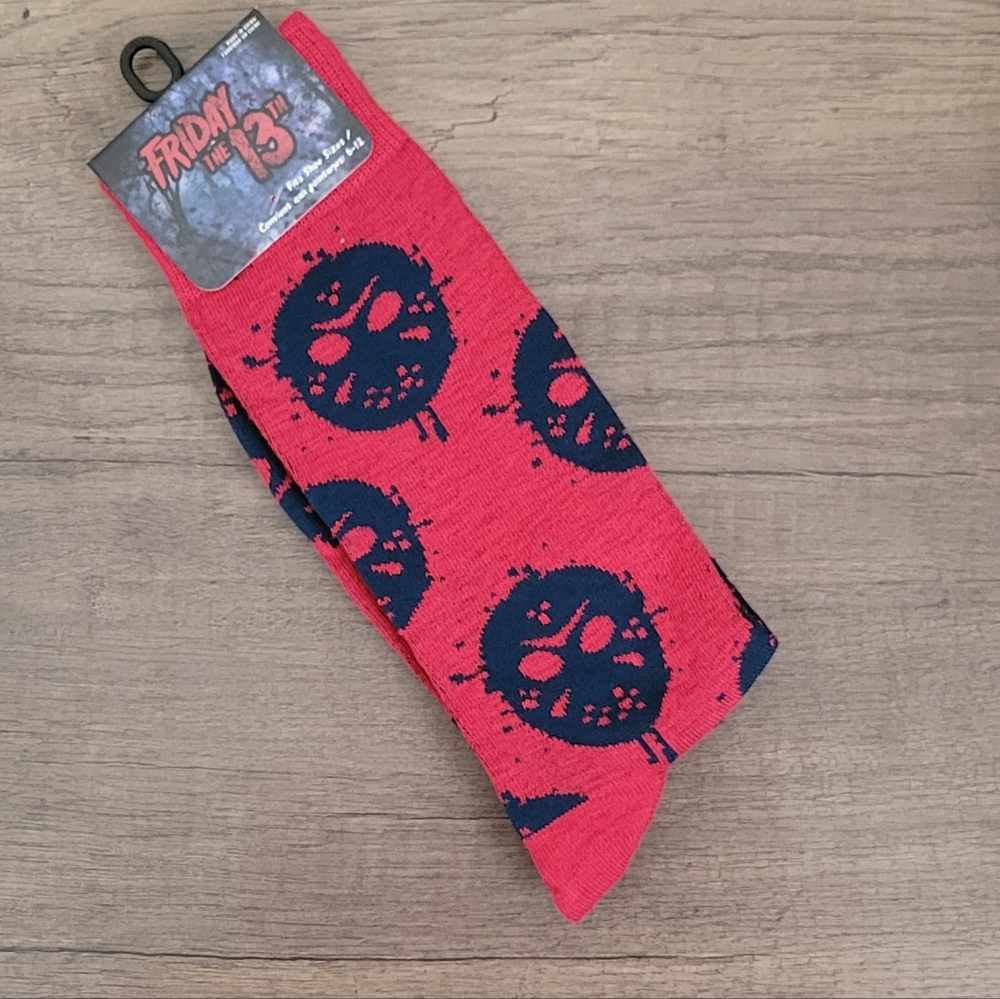 NEW Friday 13th Jason Adult Horror Movie Halloween Novelty Crew Socks
